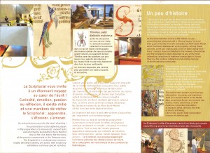 Brochure du Scriptorial d'Avranches