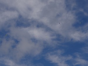 Saut en parachute au dessus de la baie du Mont Saint Michel