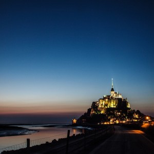 Coucher de soleil sur le Mont Saint Michel